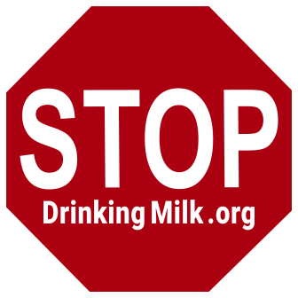 free stop drinking milk sticker